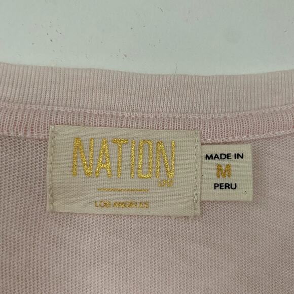 NWT Nation LTD Bea Front Ruffle Tank Top in Pink Size Medium - Picture 4 of 9